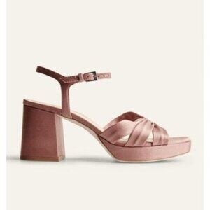 New Reformation Maize Platform Heeled Sandals Sz US 10